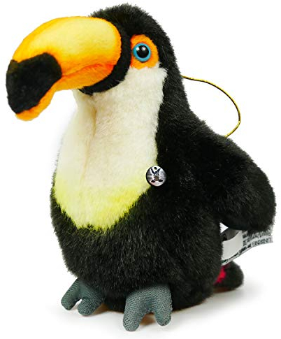 Tukan Kuscheltier Vogel Beo Plüschtier mit Anhänger Riesentukan Paki - Kuscheltiere*biz