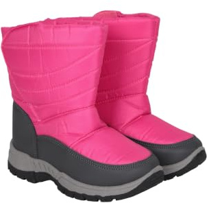 Mountain Warehouse Caribou Junior Kids Winter Snow Boots Bright Pink 6