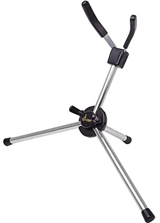 Btuty Saxophonständer Faltbarer Altsaxophon Metall Bodenständer Halter Aluminiumlegierung mit Tragetasche