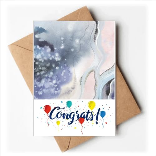 Schattierende Tinte Aquarell Hochzeit Karten Glückwunsch Gruß Umschläge