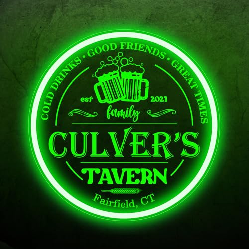 Tavernenschild Personalisiert, Tavernen Neonschild, Tavernen LED Schild, Tavernen Lichtschild, Tavernen Wanddekoration, Bar Neonschild Individuell, Neonschild Für Unternehmen