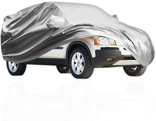 Bache 4x4 Universel pour Tous Les Types de SUV et de Gros vehicules adaptee aux 4x4 fourgonnettes minivans Fabrique en PEVA Haute durabilite Protection Complete Contre Les Elements exterieurs