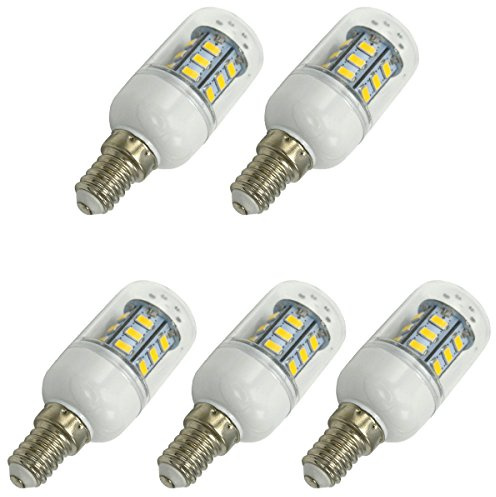 Aoxdi 5 Stück E14 LED Leuchtmittel 4W, Warmweiß, LED Licht | 24 SMD 5730 LED Lampen E14 Energiesparlampe, AC220-240V