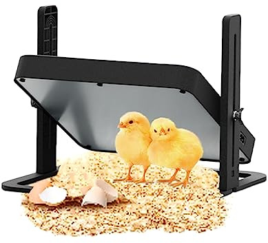 Küken Wärmeplatte, 25 x 25cm Kükenheizplatte für Küken Brooder Heizplatte mit Temperatureinstellung, Küken-Wärmeplatte, Wärmelampe Hühner Brut Heizplatte für Küken und Enten Wärmt bis zu 15 Küken