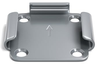 home Trends Bodenhalterung für Seitenmarkisen Metallplatte mit Kunststoff-Deckel Stahl anthrazit, Metallplatte mit Kunststoff-Deckel, Bodenplatte, für Alu-Seitenmarkisen geeignet
