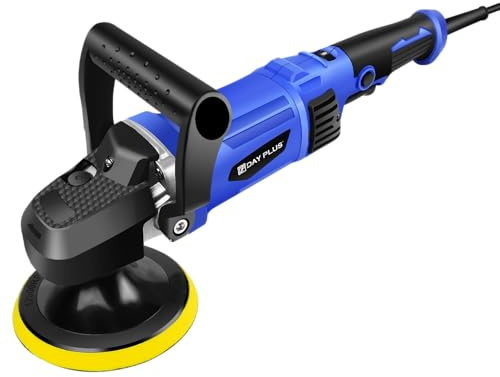 Banas Rotary Polishing Machine, 1400W RO Car Polisher Professional 29pcs with 150/180mm Polishing Disc, 6 Variable Speed, Detachable Auxiliary D-handle, for Polishing Car/Motorcycle/Boat/Furniture etc