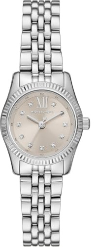 Michael Kors Lexington Damen 26 mm Silberton Edelstahl Uhr, MK4843