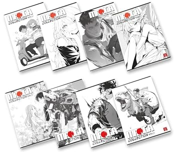 Pigna, Maxi Quaderno Manga, f.to A4 21x29,7 cm., pagine 80 + risguardo, carta 80 g/m², interno 0Q, Quadretto 5 mm con Margine, Copertine Assortite, 10 pezzi