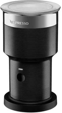 NESPRESSO Aeroccino XL elektrischer Milchaufschäumer | Großer Aufschäumer aus Edelstahl für 225ml cremigen Milchschaum heiß oder kalt & 450ml heiße Milch, spülmaschinenfest