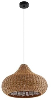 Lucande utomhu Taniola (stänksäker (lantställe, vintage rustik) av trä (1 lampa E27) – pendellampa utomhus