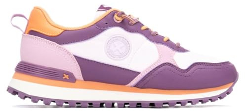 XTI - Zapatilla Mujer Lila - Calzado Cómodo y Versátil - Moda Casual - Modelo 14415604 (Talla 37)