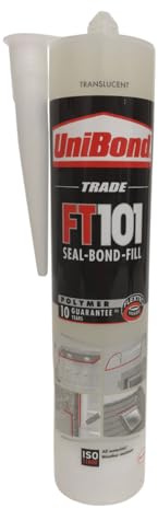 Colla di montaggio polimerica bianca, verniciabile, flessibile e per legno, parquet, battiscopa e pareti, per incollare, sigillare e riempire (1 x 280 ml)