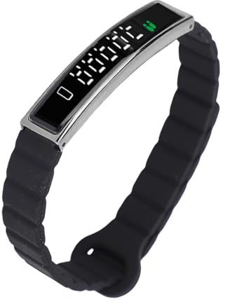SENECESLI Braccialetto Smart Sanitario, attività Indossabile e Fitness, Banda di Tracker Impermeabili, Tracker di Fitness con Bracciale Intelligente per attività Quotidiane (Black)