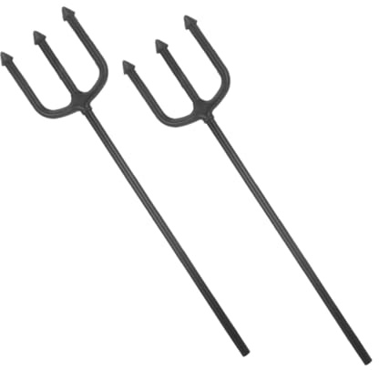 UKCOCO 2 Pezzi Forcone da Diavolo in Plastica Forchetta da Demone per Cosplay Accessorio per Spettacoli Teatrali Decorazione per Halloween