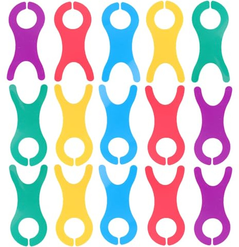HEALSOPTHY 30 Pezzi Avvolgifilo per Filato Forma di Pesce in Plastica Multicolore Tavole Resistenti per Ricamo Maglieria e Uncinetto Strumenti Portatili per Manualità e Organizzazione Filo