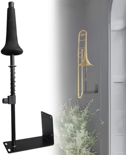 Colgador Para Instrumentos de Latón, Soporte Para Trombón de Pared, Longitud 44 Cm, Espuma Eva de Alta Densidad, Soporte de Exhibición Para Escenario, Concierto en Vivo, Estudio de Grabación, Escuela,