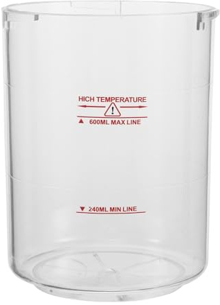 Générique Réservoir d'eau vapeur 600ml en ABS transparent avec marquages de niveau d'eau, accessoire de remplacement pour brumisateur facial, usage en salon de beauté
