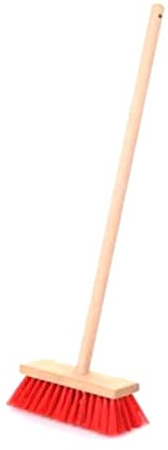 Theo Klein 6640 Straßenbesen, Holz I Kinderbesen mit stabilem Holzstiel und robusten Kunststoffborsten I Maße: 21 cm x 8 cm x 77,5 cm I Spielzeug für Kinder ab 3 Jahren