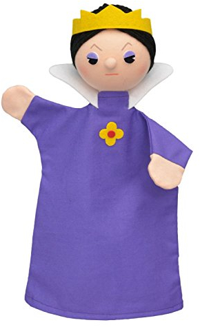 MUBRNO 22877A Königin Textilhandpuppe, Mehrfarbig, 26 cm