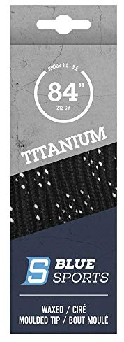 Blue Sports Schnürsenkel Titanum Pro, gewachst, für Eishockey Schlittschuhe schwarz/Weiss 274cm