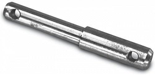 Ama Perno Doppio a Saldare per Attacco Attrezzi Agricoli con Fori di 12 mm e Diametri 22-28 mm, Lunghezza 190 mm