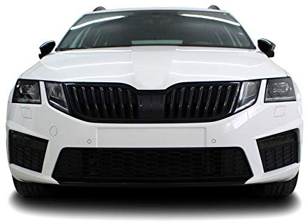 D068 Spoilerschwert Folie Lippe Frontspoiler Splitter Dekor (Schwarz Glanz)