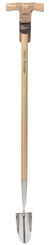 Draper 99032 Heritage Truelle en Acier Inoxydable avec Manche Long en frêne Marron