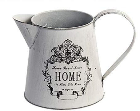 Cabilock 2 Pièces Pot De Fleur en Fer Vase à Fleurs Minable Pot De Fleurs Galvanisé Pot De Fleur Mignon Contenants Succulents Pots pour Plantes D'extérieur Ancien De Lait