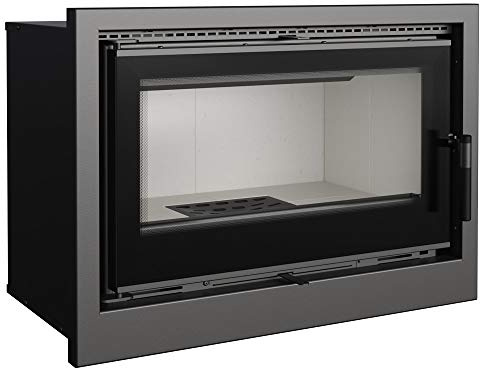 KRATKI Inserto per camino in acciaio a legna KASETA 8 kW Ø160 A+ Resa 75%