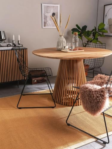 benuta Nest Sisal Naturfaser Teppich Sana - Beige 140x200 cm - Robuster Teppich für Esszimmer & Wohnzimmer - 100% Sisal Naturfaser - Zeitloses Design