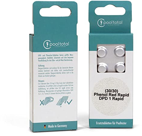 POOL Total Set> Refill-Pack Testtabletten für manuelle Pooltester Chlor pH (4X 30 Tabl.)