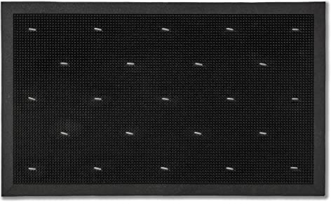 Fußmatte rutschfeste Gummimatte für den Außenbereich - 45x75 cm rechteckig | Outdoor Gummi Türmatte Schmutzfangmatte wetterfest Fussmatte strapazierfähig Fußabtreter langlebig und leicht zu reinigen