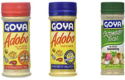 Pack Sazonadores Goya - Con pimienta- Sin Pimienta - Sazonador Total