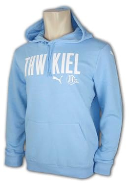 Puma THW Kiel Graphic Kapuzensweatshirt blau THW Hoodie Sweatshirt mit Kapuze, Größe:XL
