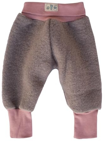 Lilano, Wollfilz Hose mit Nabelbündchen, 80% Wolle (kbT), 20% Baumwolle (Bio) (Mauve, 68)