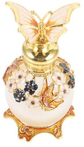 LALAFINA Botella De Perfume Recargable Vintage Decoración De Para Aceites y Ligera y Portátil