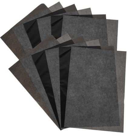 STOBOK 50stücke Transferpapier Schwarz Einseitig Klare Linien Kohlepapier Zum Übertragen Von Mustern Und Nähten Für Stoffe Kunst Und Basteln