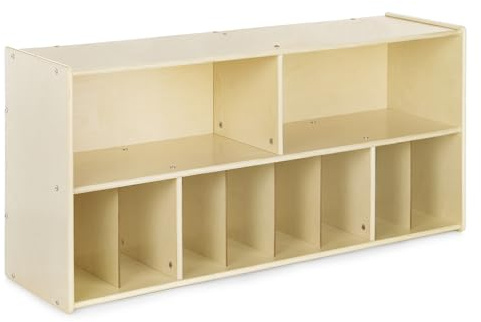 Guidecraft Diaper Storage - Birch Plywood : Baby Changing Supply Shelf, Hanging Wall Mount, Wooden Caddy for Nursery, Daycare, School, Classroom