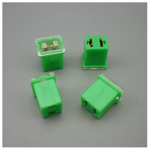 1 Set = 1 Stück Sicherung + 1 Stück Sicherungskasten Mini-Quadratsicherung 20 A 30 A 40 A 50 A 60 A Auto-Sicherung mit Box-Sortiment Auto-Sicherung(Color:2pcs 40a Fuse)