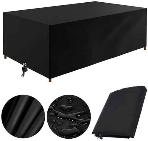 Garden Furniture Covers Waterproof 278x204x106, Outdoor Furniture Covers Waterproof, Patio Furniture Covers Waterproof, Garden Table Cover Rectangular for Outdoor Table Chair Sofa Sets (278x204x106cm)