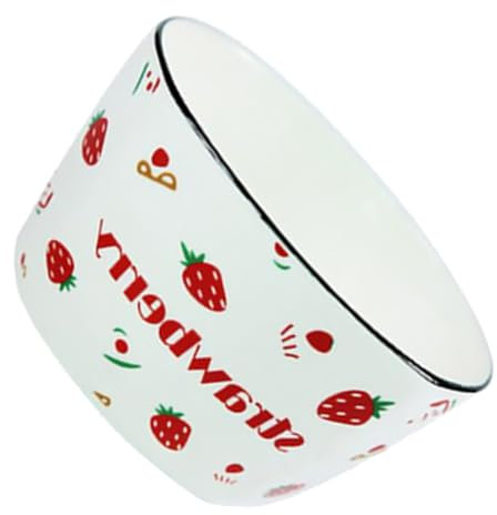FUNOMOCYA Erdbeeren Schüssel Aus Quadratisch Salatschüssel Speiseschale Mehrzweckschale Für Desserts Salate Reis Und Andere Lebensmittel