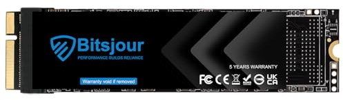 Bitsjour 512 Go SSD pour Apple MacBook Pro 2012-2013, Mise à Niveau du Disque Dur Interne 7+17 Broches pour 13 A1425 EMC 2557/2672 et 15 A1398 EMC 2512/2673, Flash 3D NAND TLC, Mac OS Préchargé