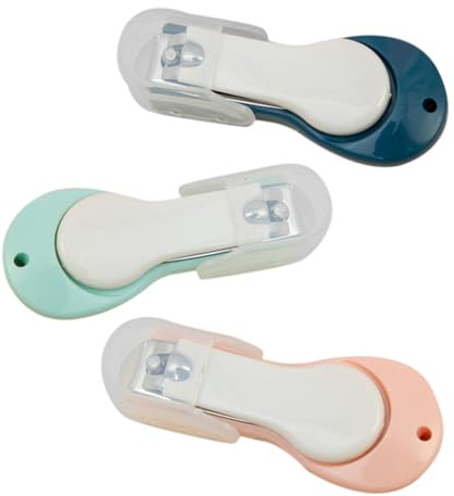 ANDRESLAD 3pezzi Tagliaunghie Per Manicure Forbicine Per Unghie Inossidabile e Colori