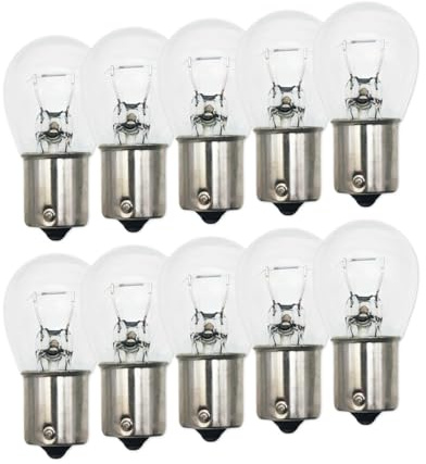Lanuovx 10x P21W 24V Glühbirnen LKW Bus BA15s Heavy Duty Kugellampe Klar 21W Einfaden Bremslicht Blinker Rückfahrlicht für Nutzfahrzeuge