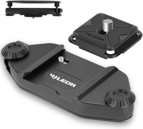 4J LEDR V1 Clip pour Appareil Photo,Kit de Clips pour Appareil Photo | Clip pour Sangle de Sac à Dos pour Appareil Photo,Clip pour Appareil Photo avec système de dégagement Rapide de Plaque