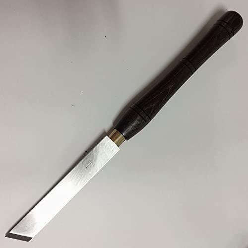 Outils de travail du bois, outil de tournage du bois avec lame HSS, poignées en noyer, ciseau de tour à bois, gouge en acier rapide 1 pièce for débutants, amateurs et professionnels, gouge d'ébauche d