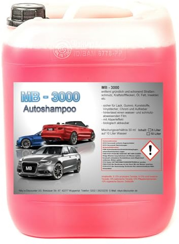 5 L Nano Autoshampoo Carshampoo Konzentrat Glanzshampoo Autoglanz Abperleffekt