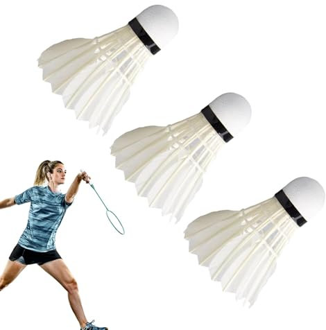 Yugugomo Led Federball - Stabiler Badmintonball mit Beleuchtung - Elastisches Badminton für Outdoor-Indoor-Courts, Hinterhöfe, Familienspielabende, Glow Badminton