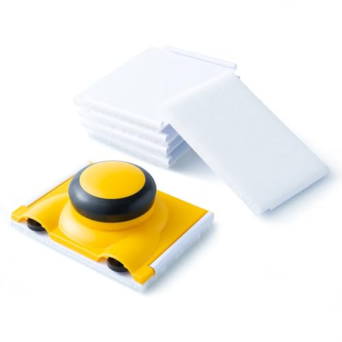 VOOMEY Coupe-bordure avec 5 tampons de rechange, tampon de peinture, outil de peinture pour mur, applicateur de tampon de peinture pour plafonds, bords d'angle, peintre, fournitures de peinture