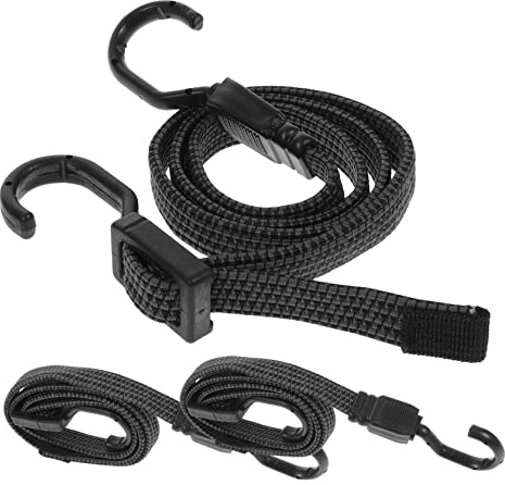 Abaodam 3pièces Lot de Sangles Élastiques Réglables Tendeurs Robustes avec Crochets pour Fixation Extérieure